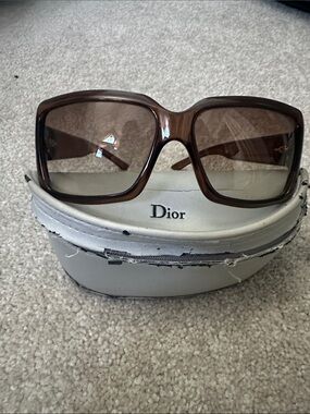 Dior Brown Oversized Sunglasses